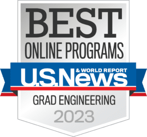 Best online programs for Grad Engineering 2023 badge from U.S. News & World Report.