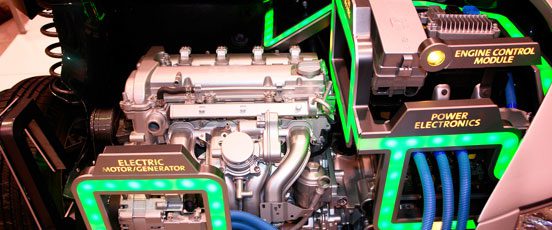 Powertrain electrification engine motor
