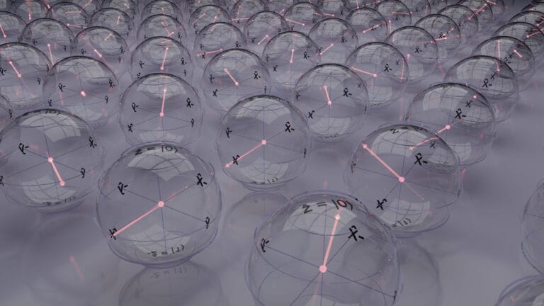 Qubit Array represented as a group of Bloch Spheres