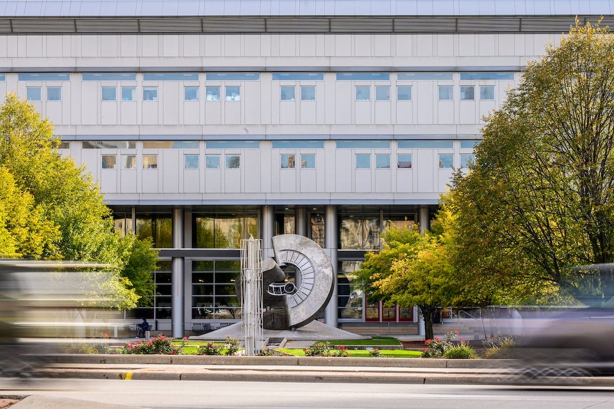 Exterior shot of the Engineering Hall