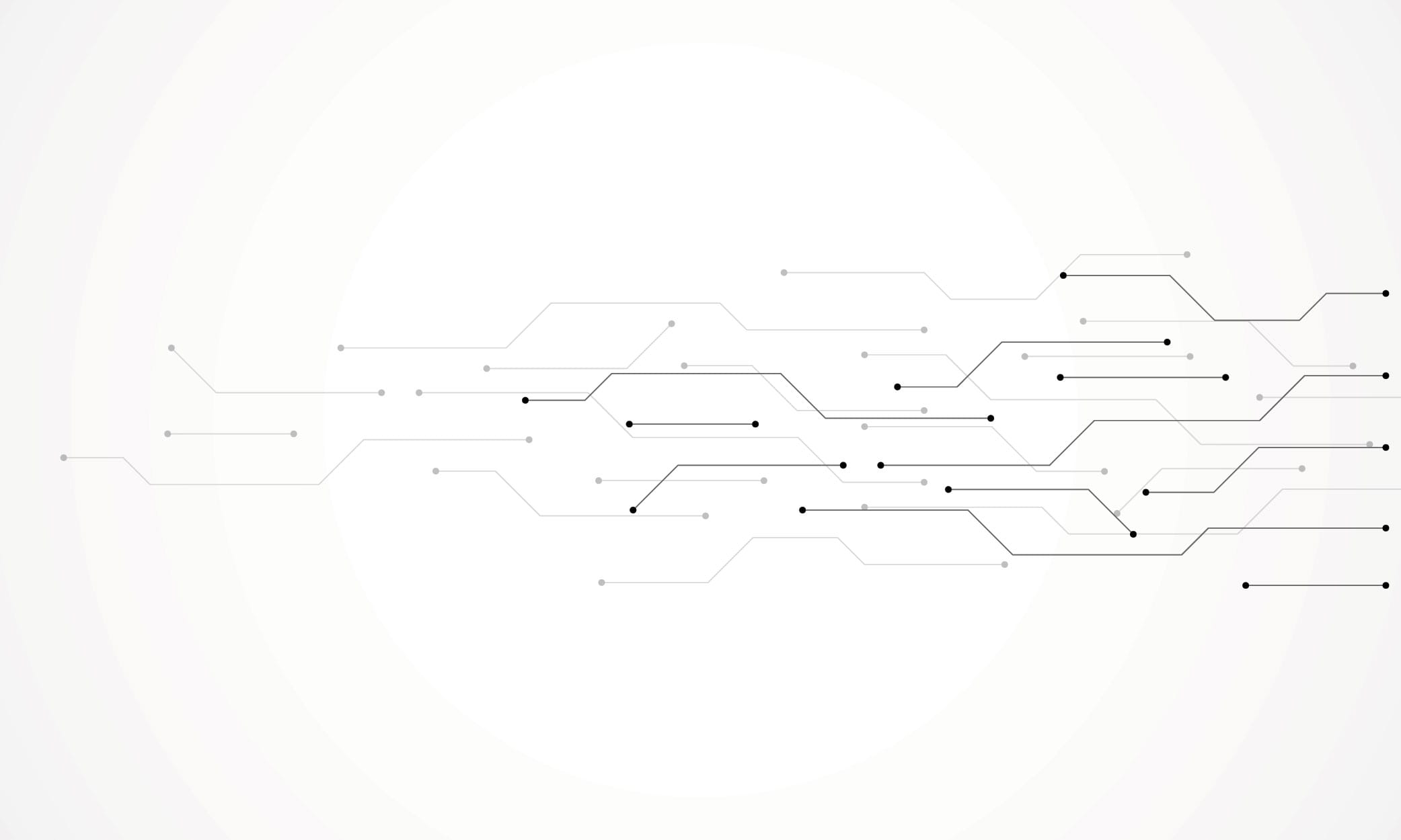 A white and blue sketch of a circuit board.